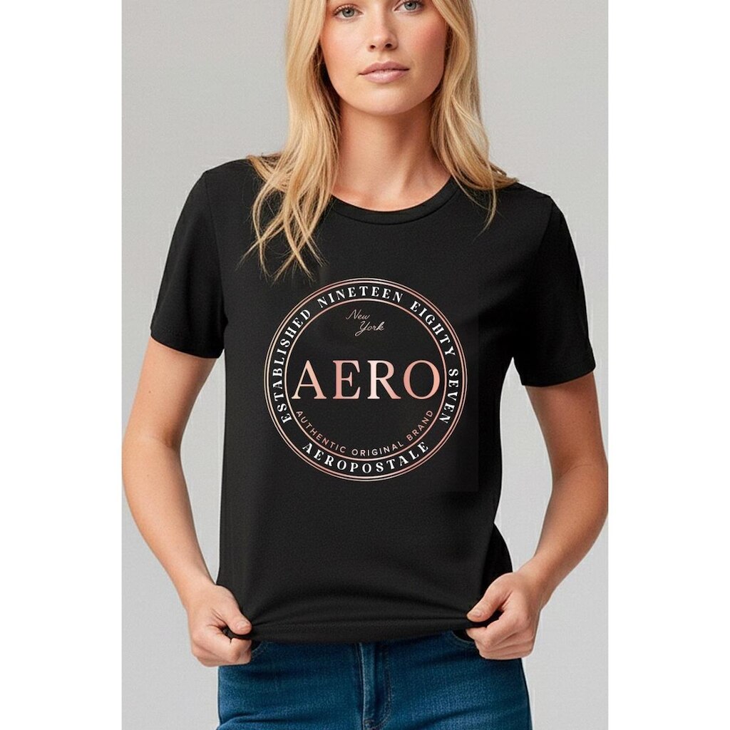 Camiseta Manga Curta Feminina Silkada Aéropostale