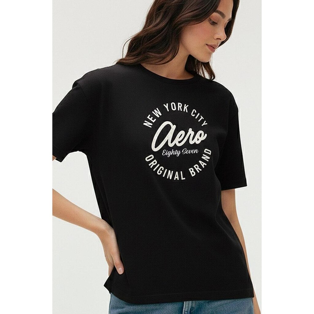 Camiseta Manga Curta Feminina Silkada Aéropostale