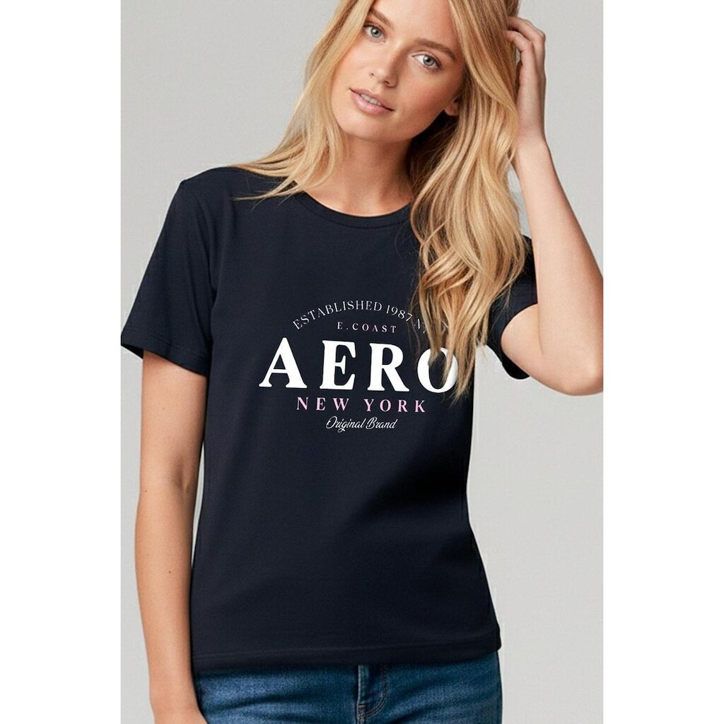Camiseta Manga Curta Feminina Silkada Aéropostale