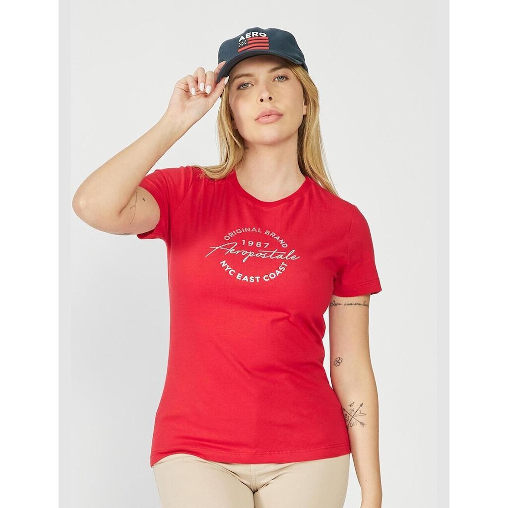 Camiseta Manga Curta Feminina Silkada Aéropostale