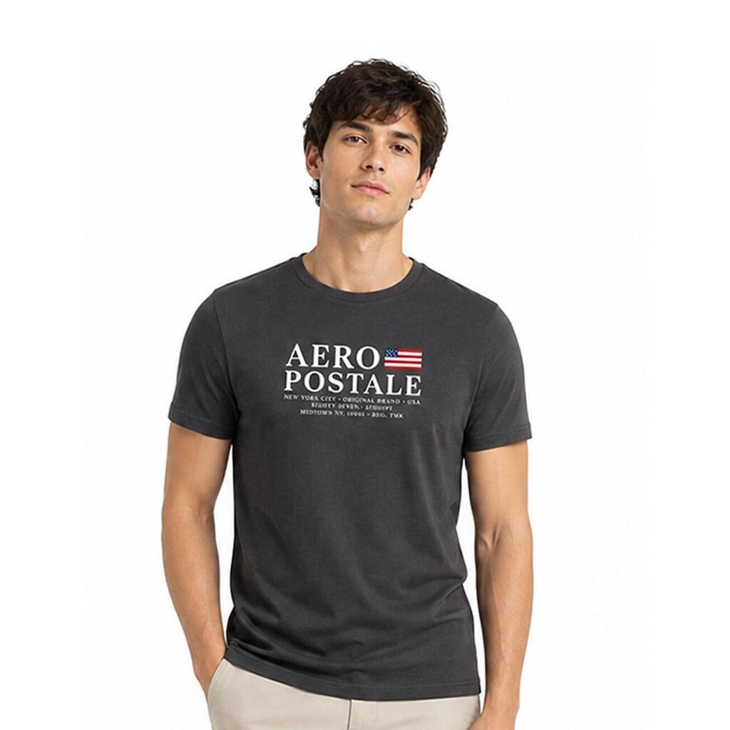 Camiseta Manga Curta Masculino Bordada Aéropostale