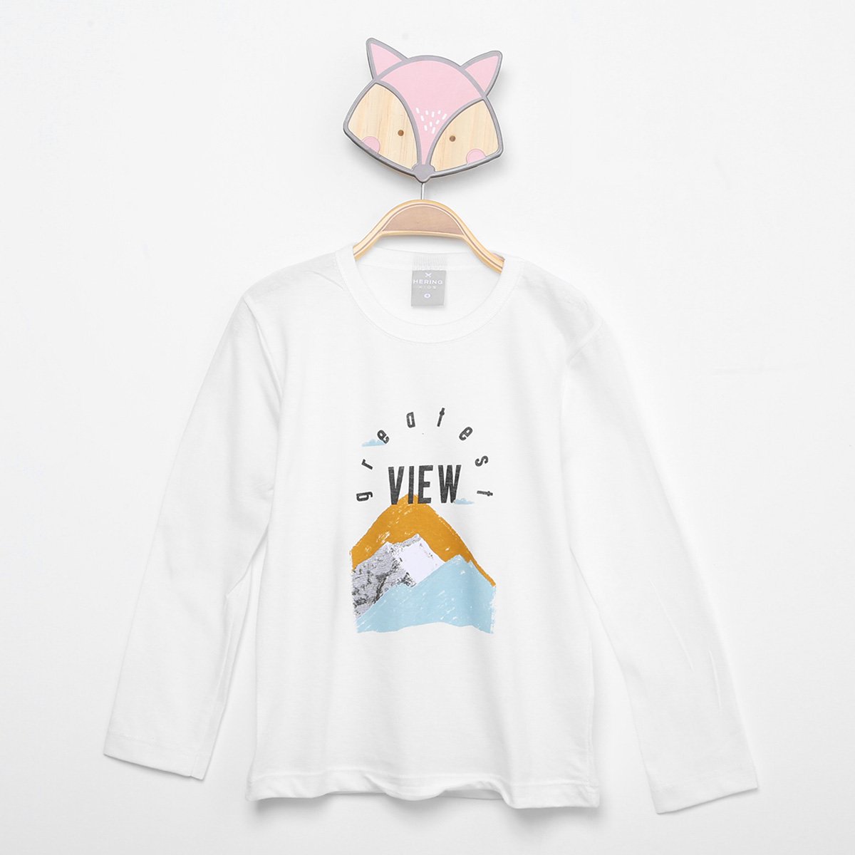 camiseta manga longa infantil hering