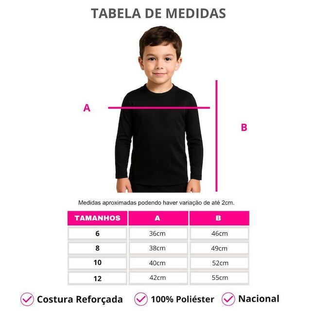 Camiseta Manga Longa Infantil Menino Proteção Solar Praia