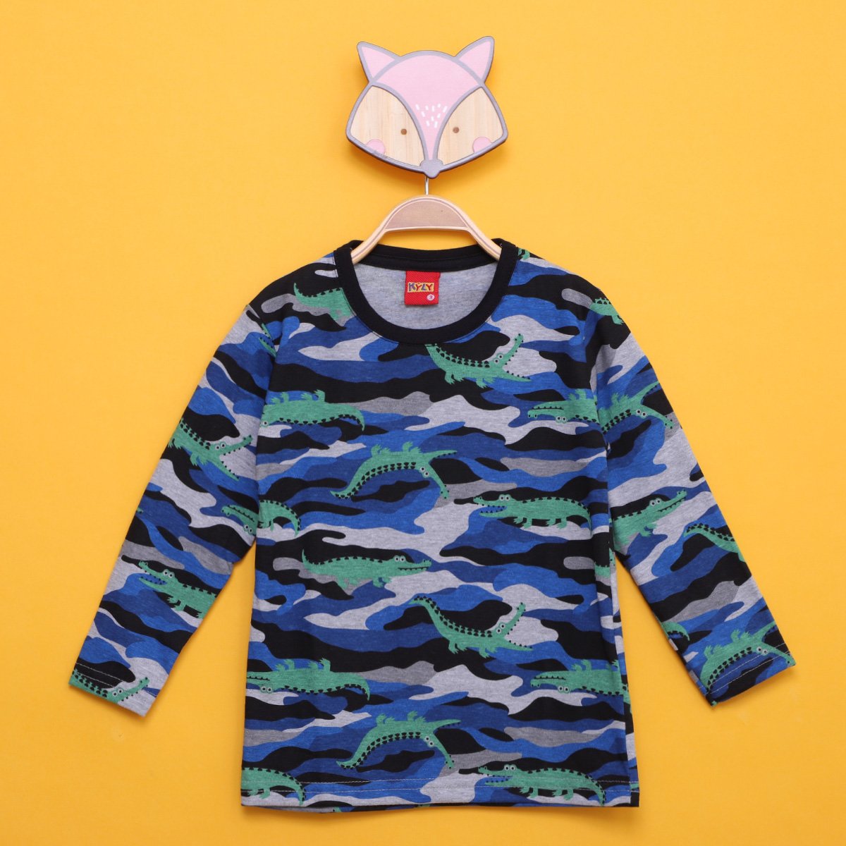 Camiseta Manga Longa Kyly Estampada Crocodilo Camuflado Menino - Preto é ruim? Camiseta Manga Longa Kyly Estampada Crocodilo Camuflado Menino - Preto é boa?