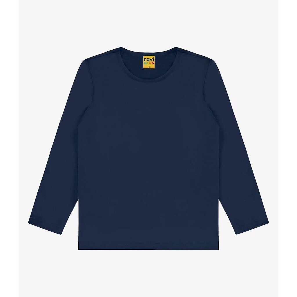 Camiseta manga longa malha térmica Rovi Kids Azul