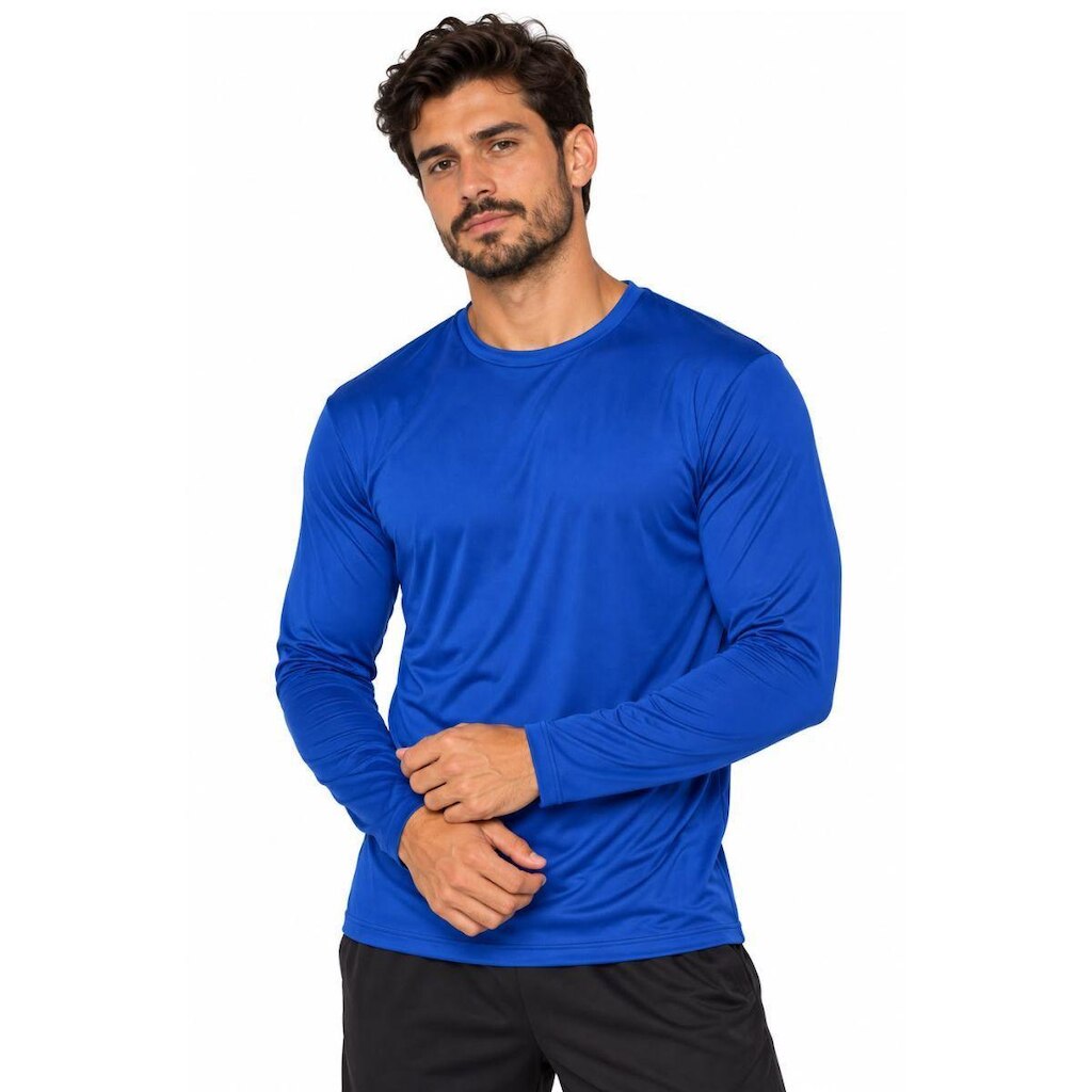 Camiseta Manga Longa Masculina Dry Academia Fit