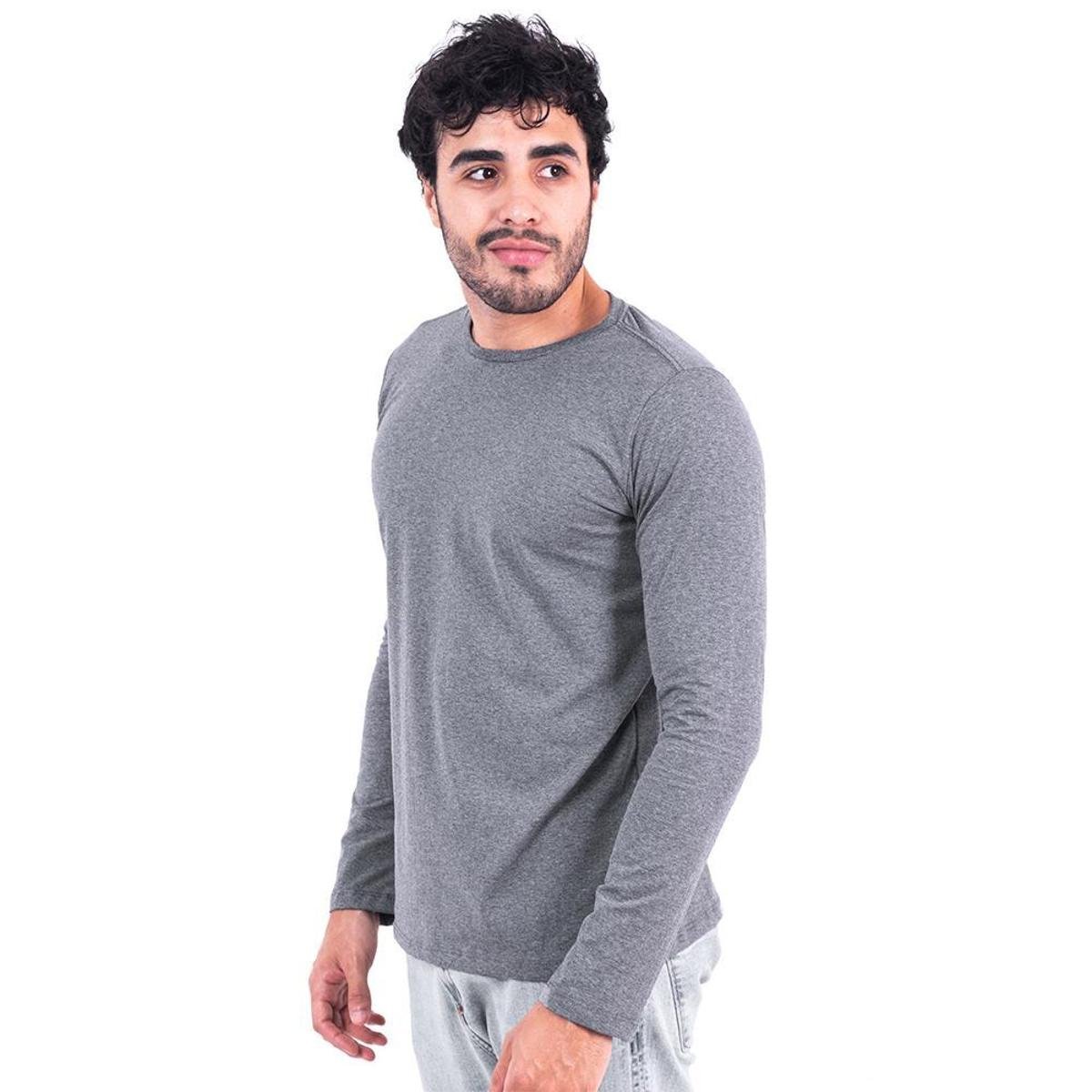 Camiseta Manga Longa Moda Swag - Tecido Dura Line® Menor preço em Camiseta Manga Longa Moda Swag - Tecido Dura Line®