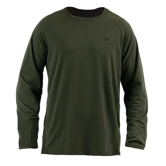 Camiseta Manga Longa Mormaii Dry Flex 3A Uv Masculina - Verde