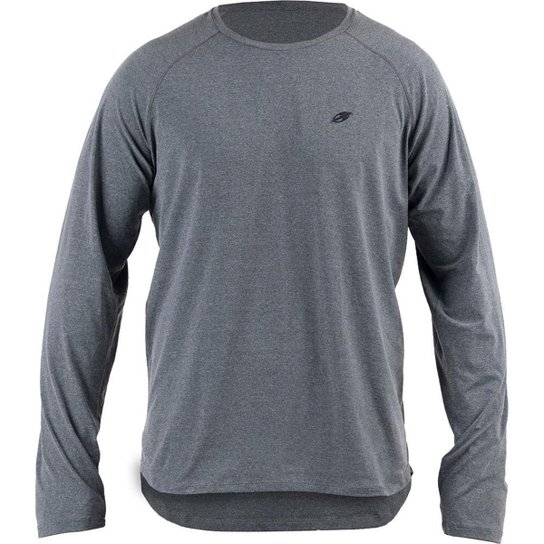Camiseta Manga Longa Mormaii Dry Move 1A Uv Masculina - Cinza