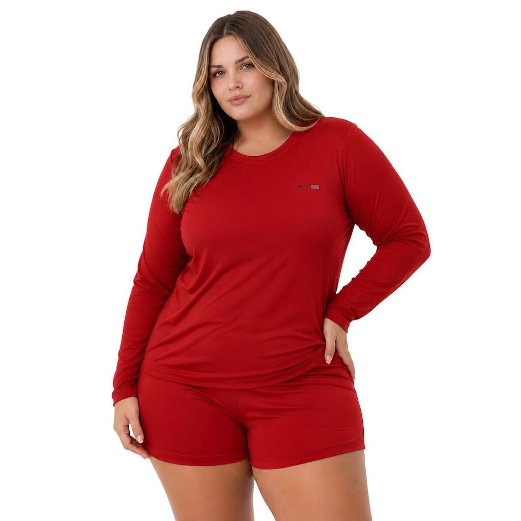 Camiseta Manga Longa Proteção UV FPS50 Feminino Plus Size