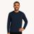 Camiseta Manga Longa Segunda Pele Masculina Lisa Dry Academia Treino Corrida Bike Blusa - Marinho