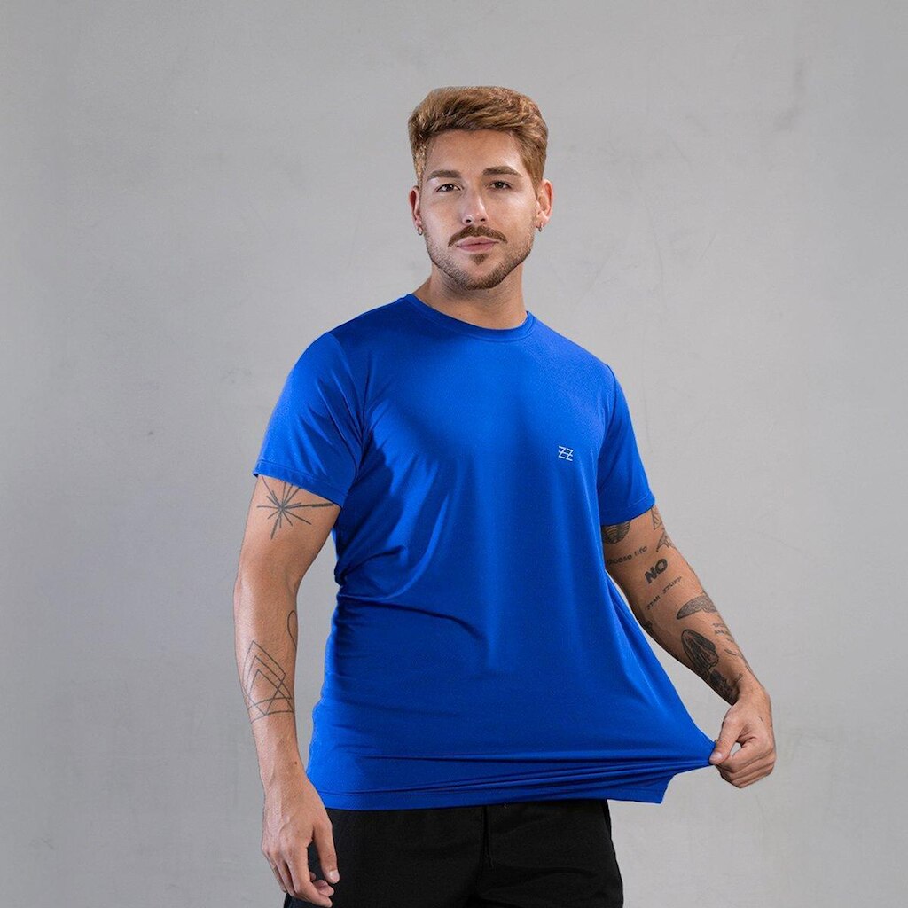 Camiseta Masculina Academia Poliamida Manga Curta Treino Camisa Malhar Dia A Dia Premium