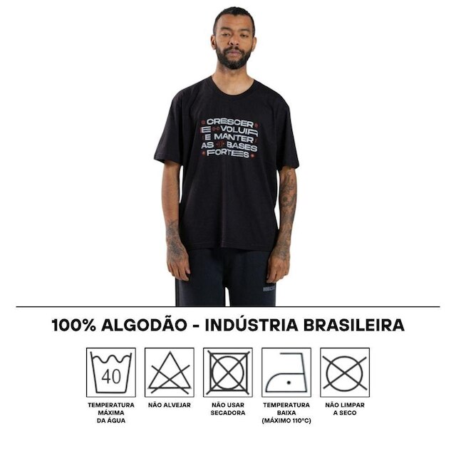 Camiseta Masculina Adulta Hocks Crevo Preto H26567