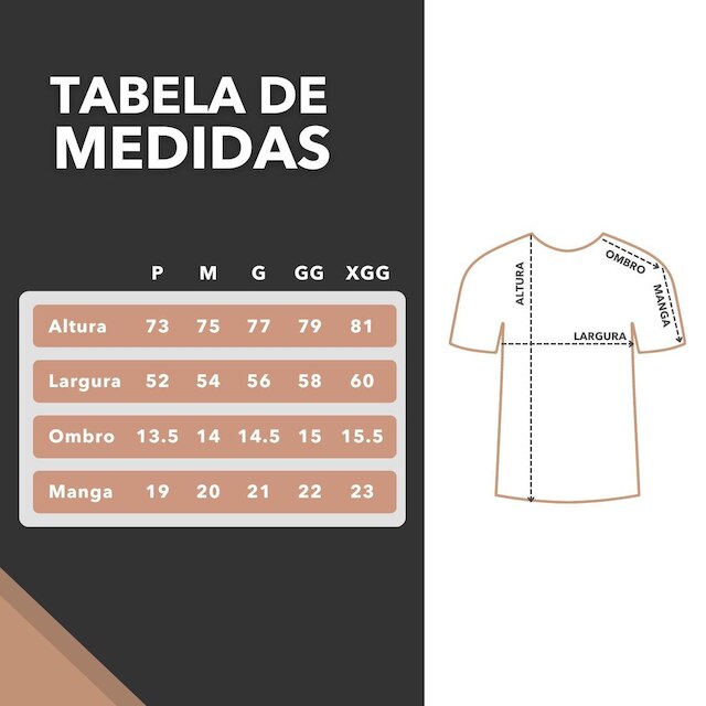 Camiseta Masculina Algodão - Básica Lisa