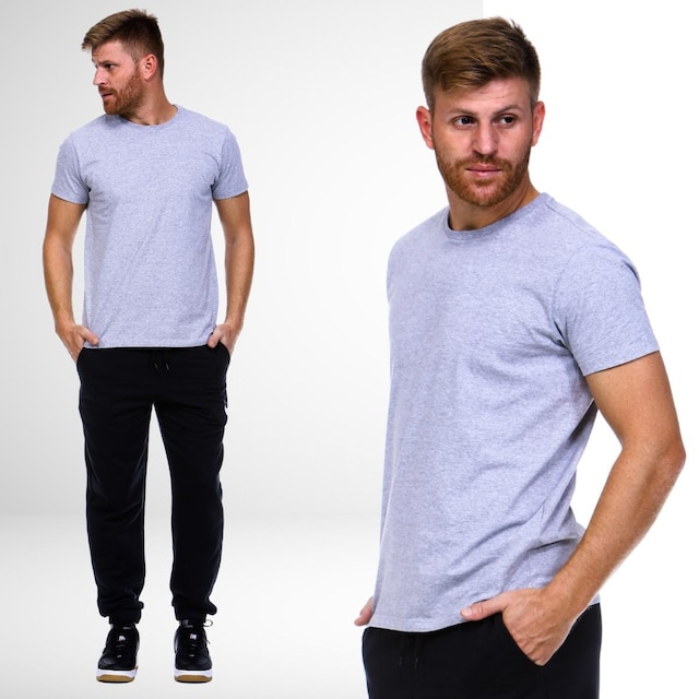 Camiseta Masculina Algodão - Básica Lisa