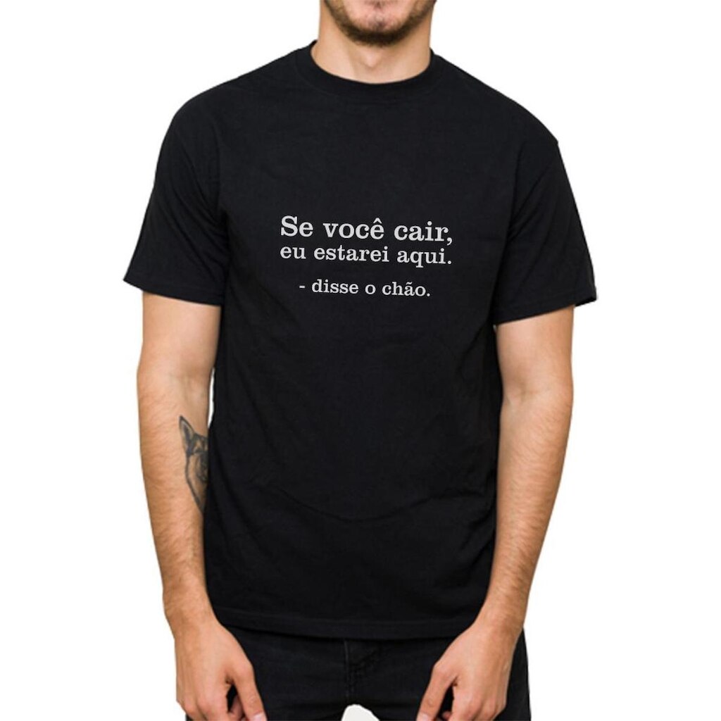 Camiseta Masculina Algodão Frases Engraçadas Abrir Garrafa Parte Interna Praia