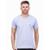 Camiseta Masculina Algodão Gola V - Cinza