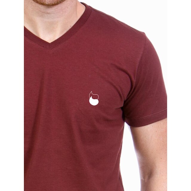 Camiseta Masculina Algodão Gola V