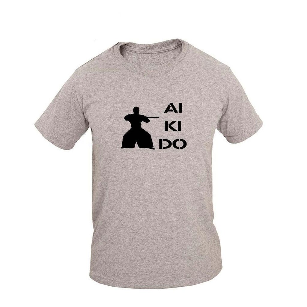 Camiseta Masculina Algodão Manga Curta Akido 5 Casual