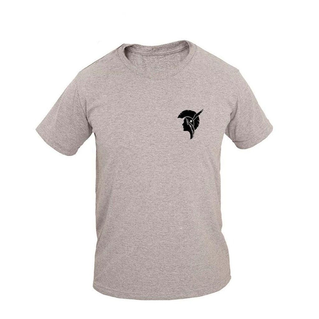 Camiseta Masculina Algodão Manga Curta Estampa Índio Casual