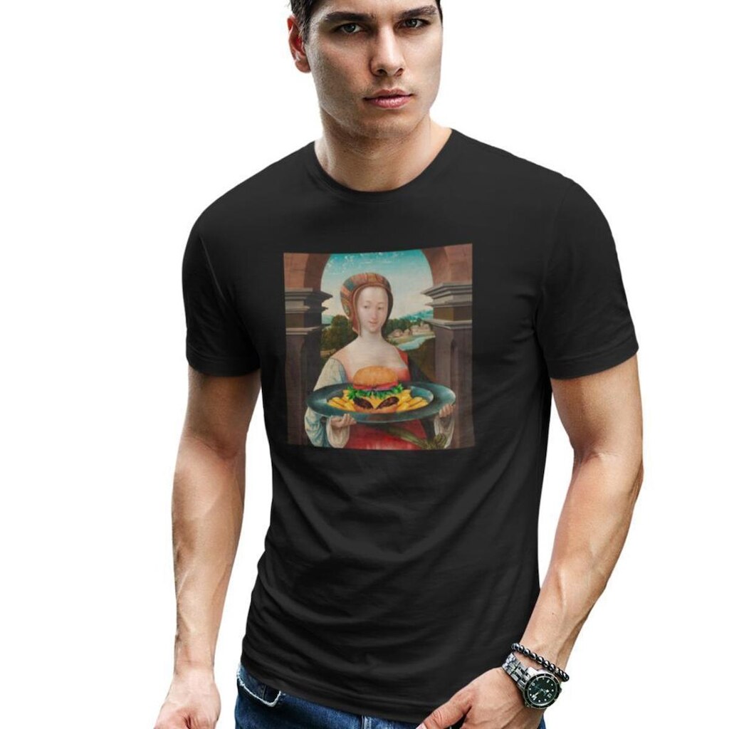 Camiseta Masculina Algodão Manga Curta Estampa Quadro02