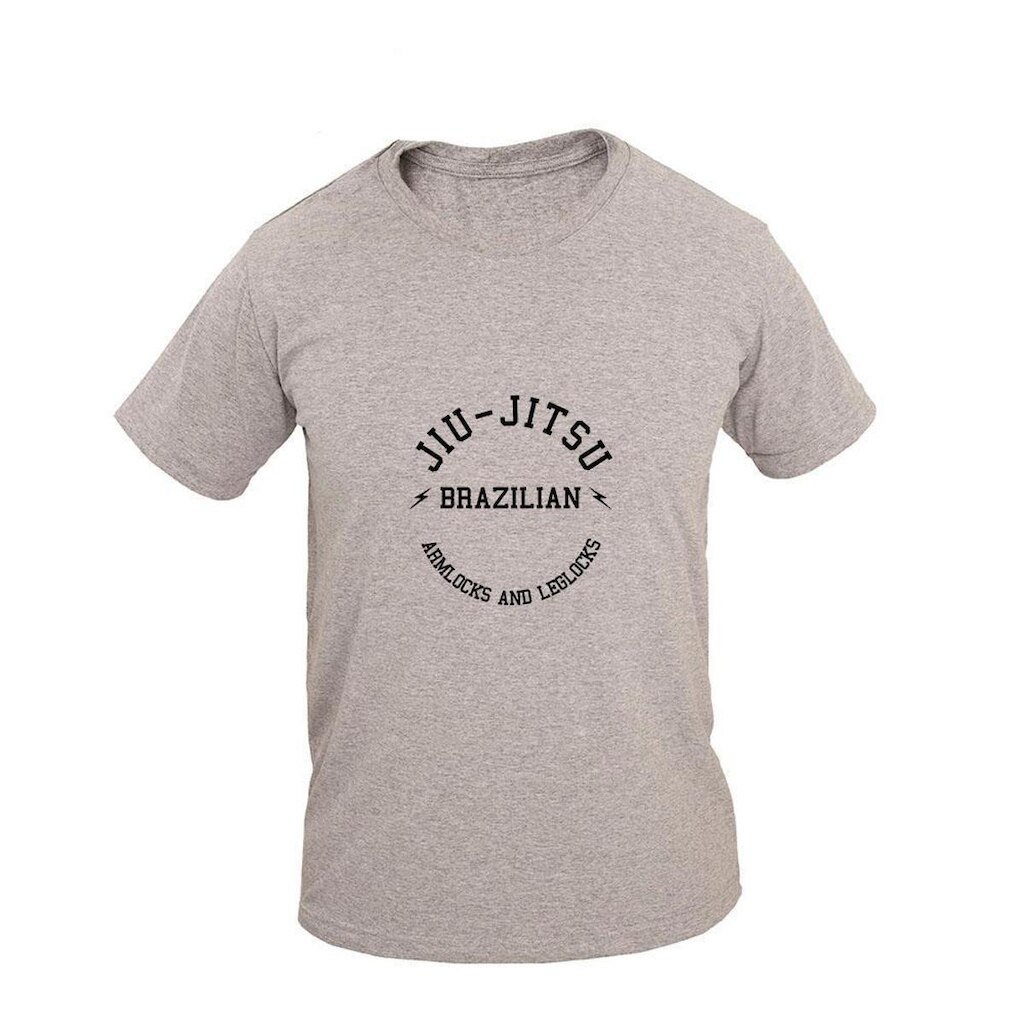 Camiseta Masculina Algodão Manga Curta Jiu Jitsu Arm Lock