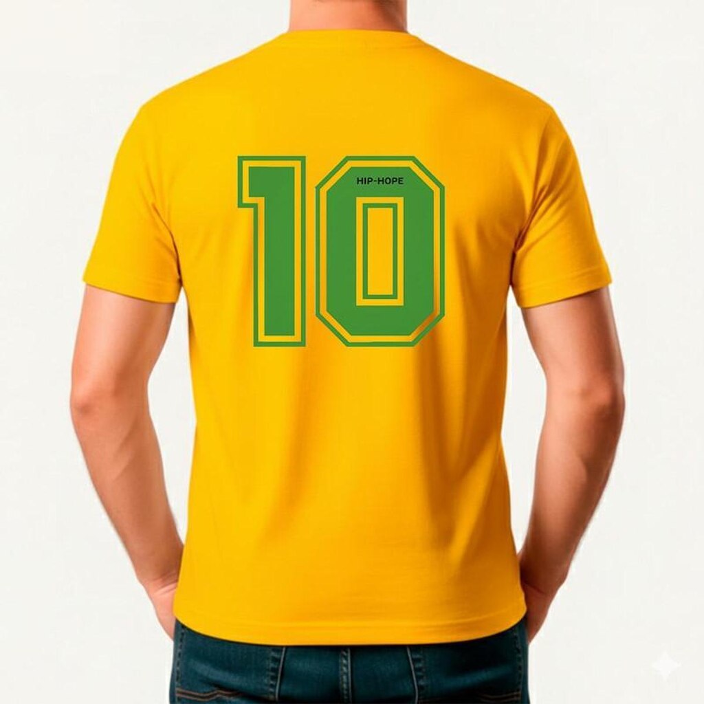 Camiseta Masculina Algodão Premium Brasil Camisa 10