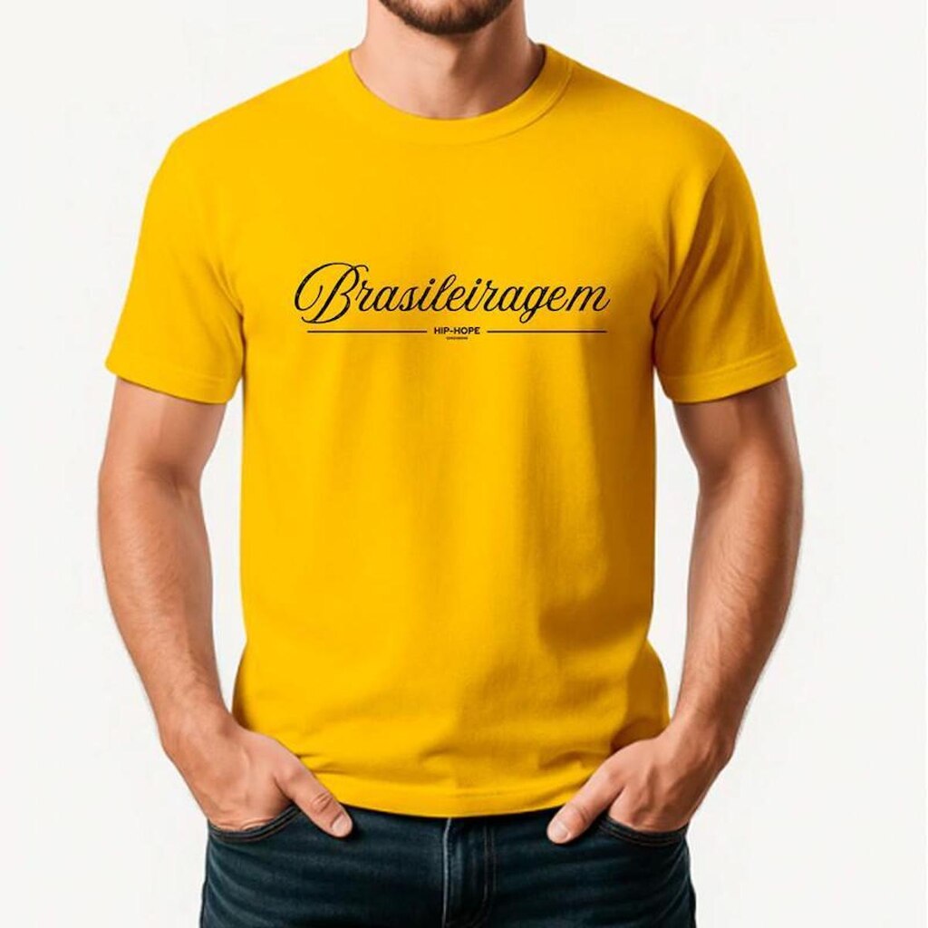 Camiseta Masculina Algodão Premium BRASILEIRAGEM