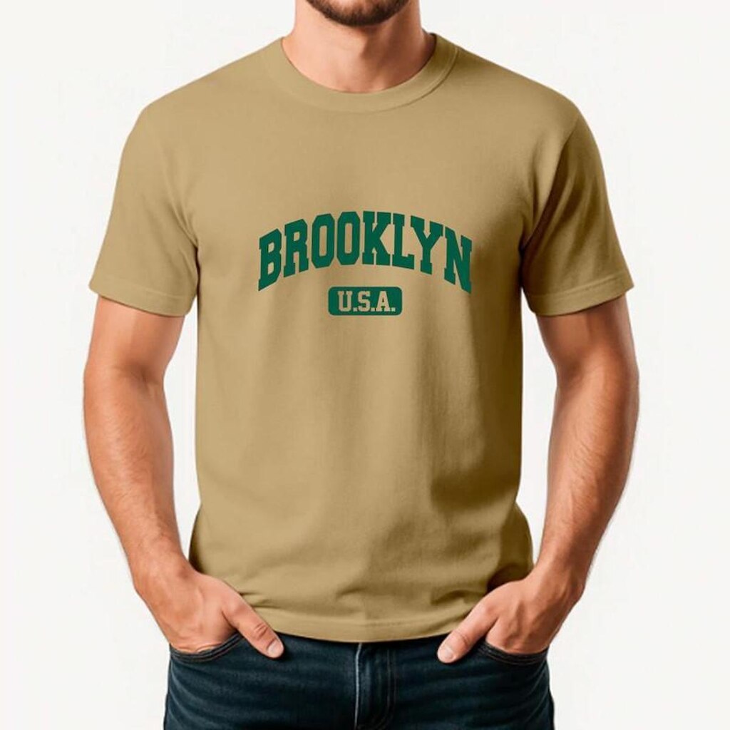 Camiseta Masculina Algodão Premium BROOKLIN
