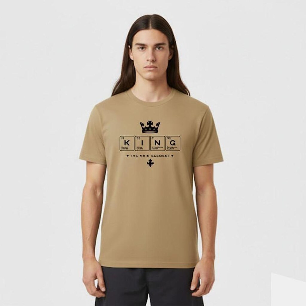 Camiseta Masculina Algodão Premium KING TABELA PERIODICA