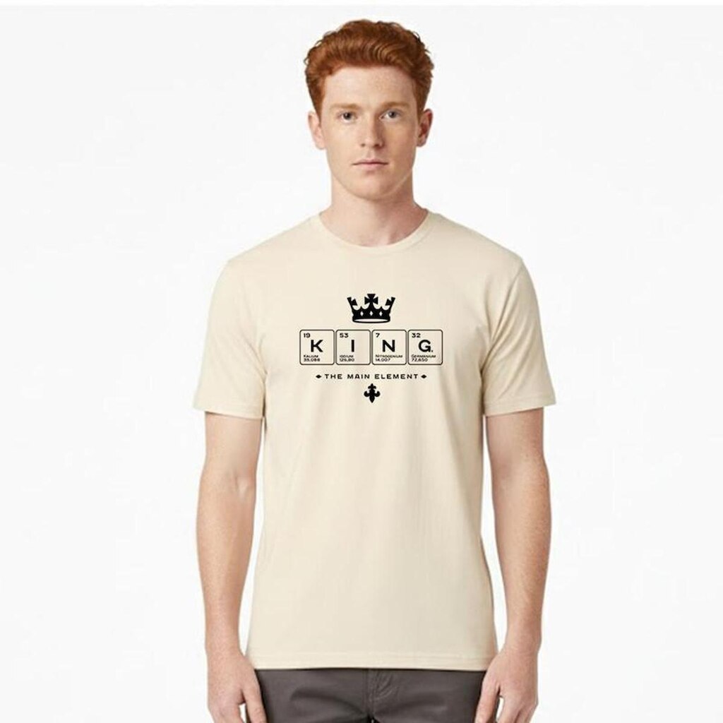 Camiseta Masculina Algodão Premium KING TABELA PERIODICA