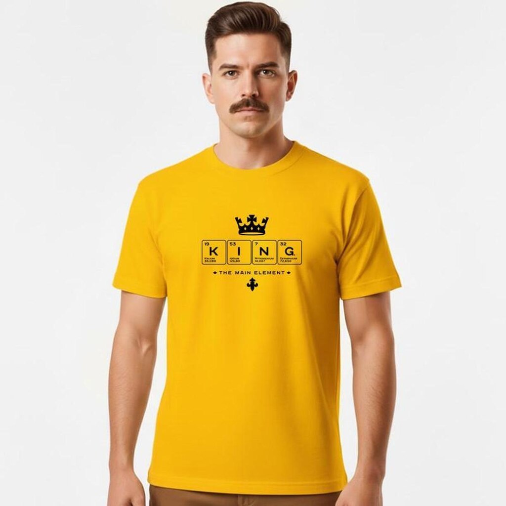 Camiseta Masculina Algodão Premium KING TABELA PERIODICA