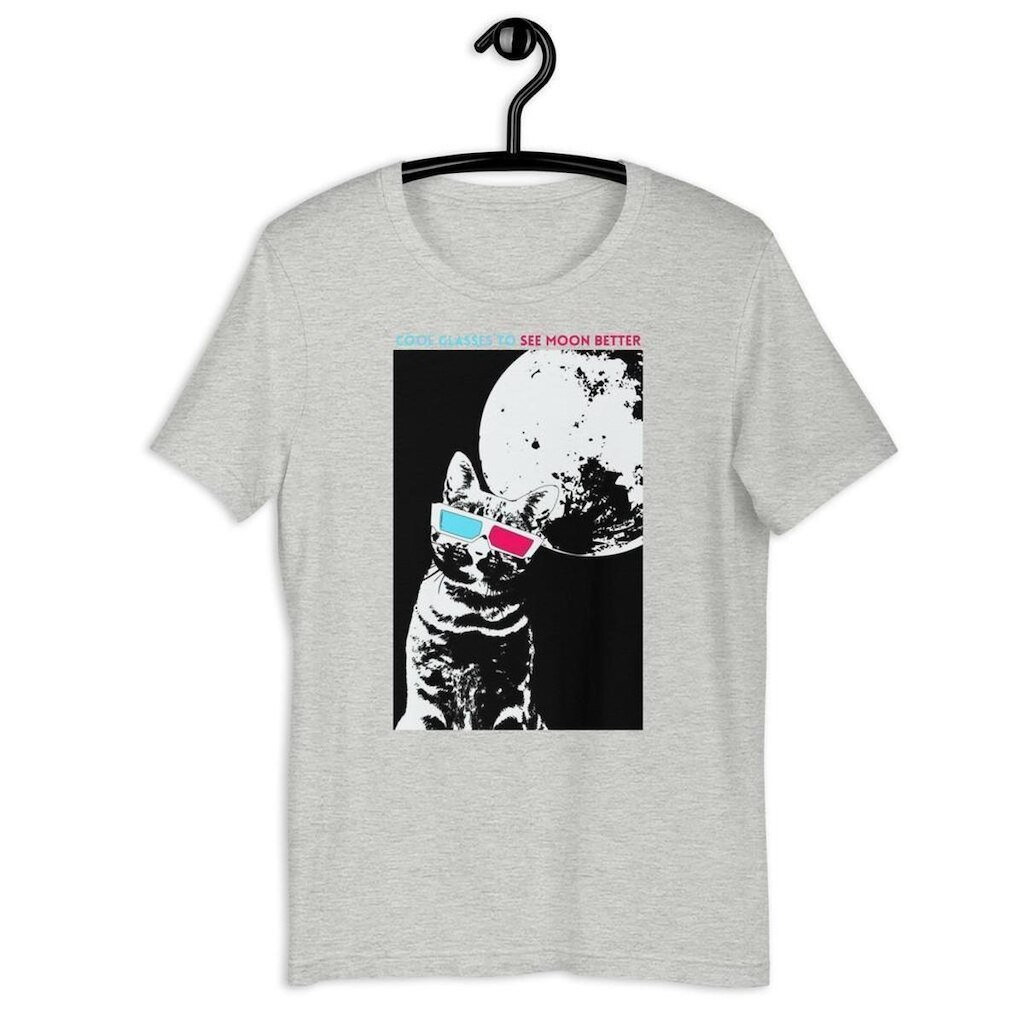 Camiseta Masculina Astro Cat Cool Glasses