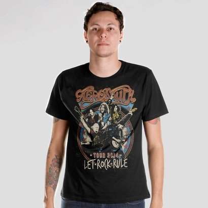 camiseta aerosmith feminina