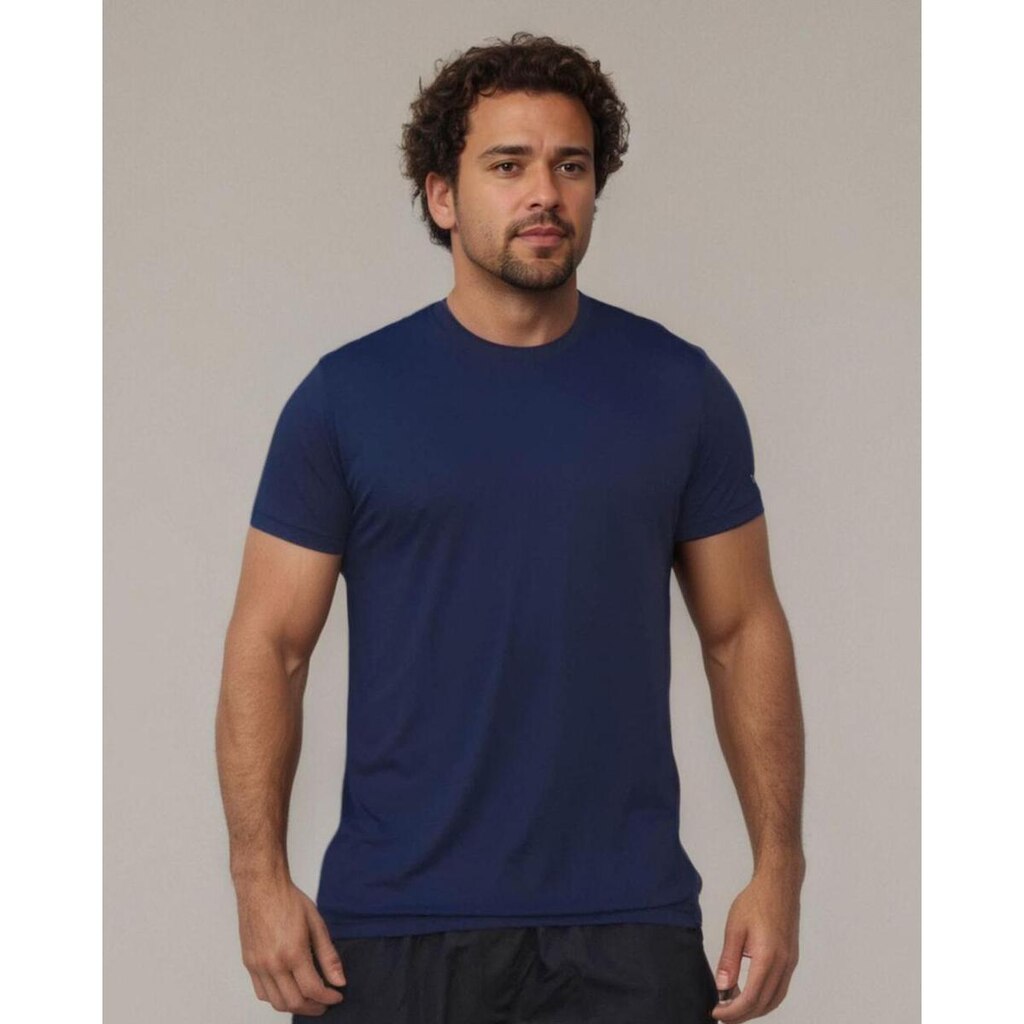 Camiseta Masculina Básica Dry Ice Poliamida Secagem Rápida Villa Sports