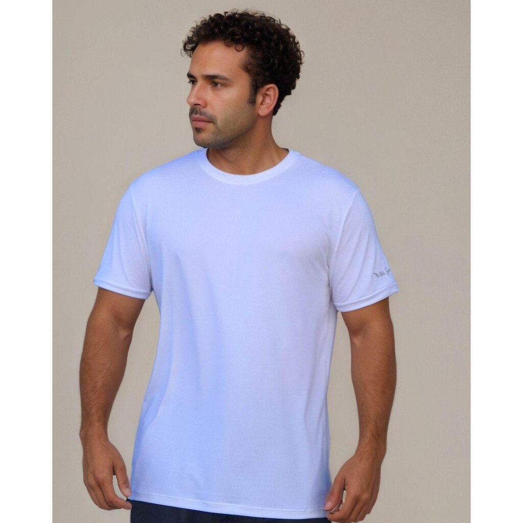 Camiseta Masculina Básica Dry Ice Poliamida Secagem Rápida Villa Sports