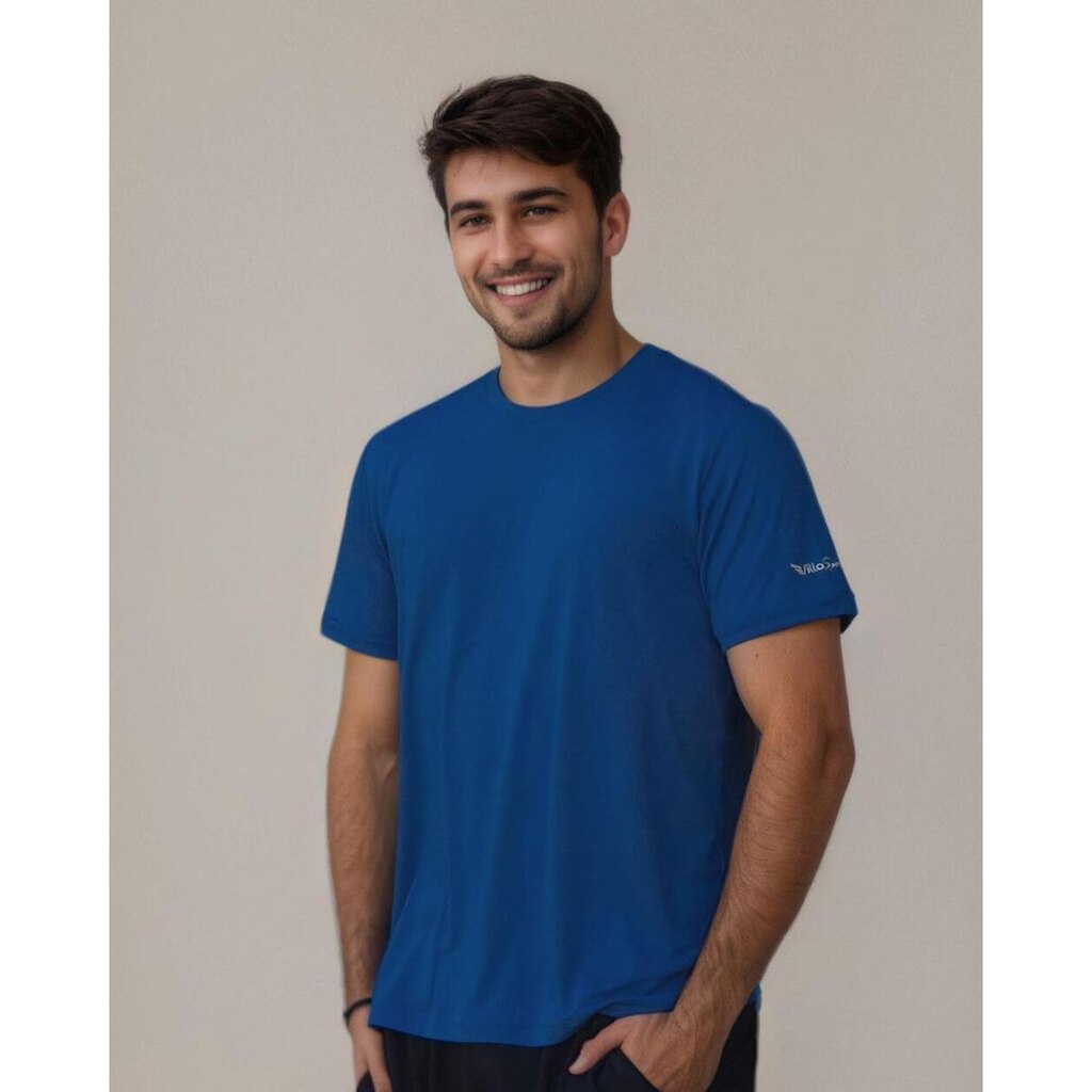 Camiseta Masculina Básica Dry Poliamida Secagem Rápida Academia Villa Sports