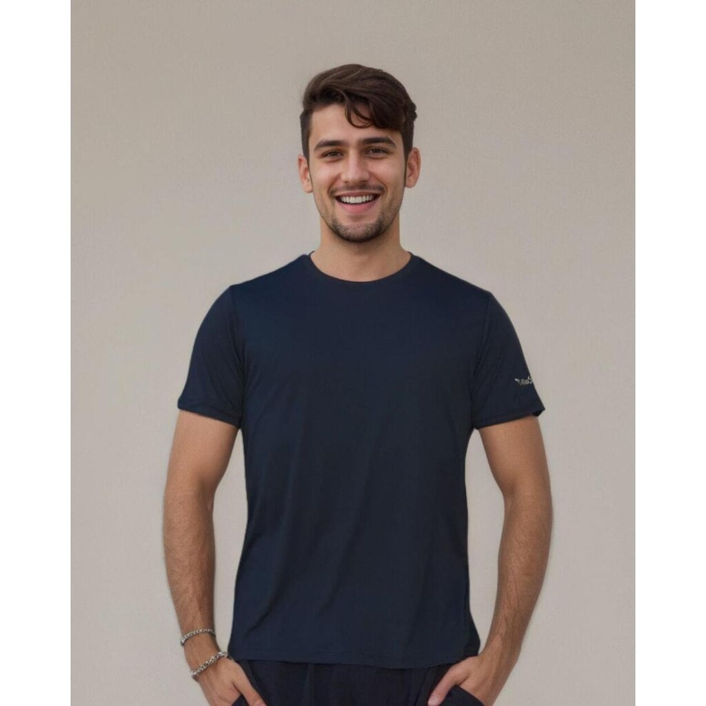Camiseta Masculina Básica Dry Poliamida Secagem Rápida Academia Villa Sports
