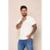 Camiseta Masculina Básica Gola Redonda 100 Algodão Diversas Cores - Off White