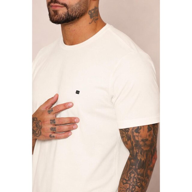 Camiseta Masculina Básica Gola Redonda 100 Algodão Diversas Cores