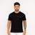 Camiseta Masculina Básica Gola Redonda 100 Algodão Diversas Cores - Preto