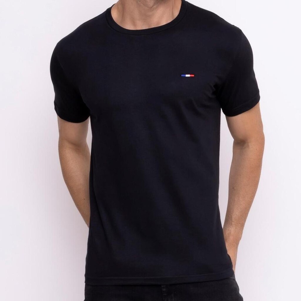 Camiseta Masculina Básica Industrie com Bordado no Estilo Clássico Algodão Premium França
