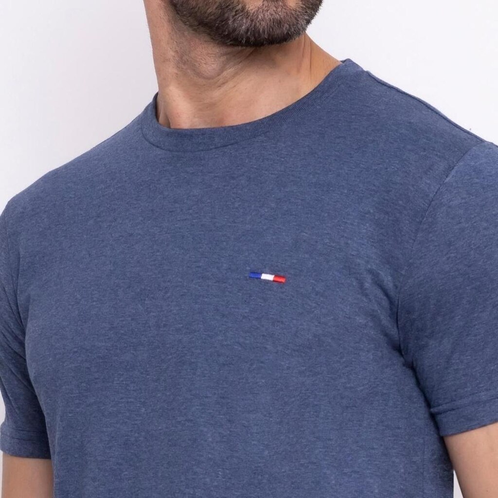 Camiseta Masculina Básica Industrie com Bordado no Estilo Clássico Algodão Premium França