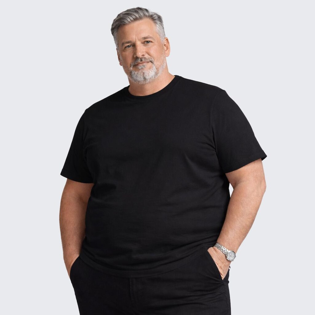 Camiseta Masculina Básica Plus Size Algodão