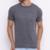 Camiseta Masculina Básica Vih Triny com Bordado Algodão Premium Itália - Chumbo