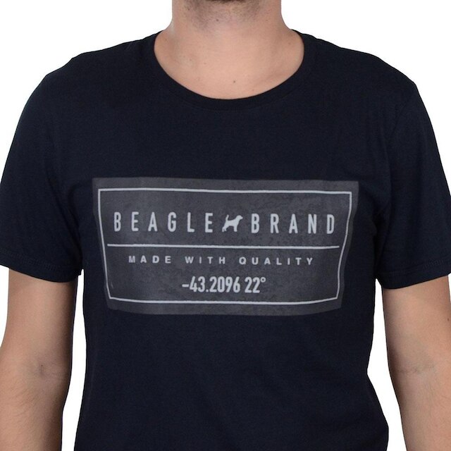 Camiseta Masculina Beagle Mc Estampada Preta - 05600
