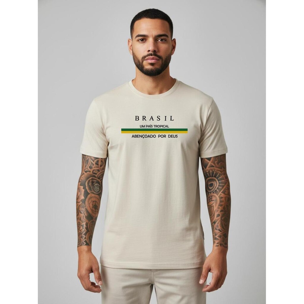 Camiseta Masculina Brasil Copa 2026 Seleçao Brasileira Camisa Top Especial Rumo ao Hexa!