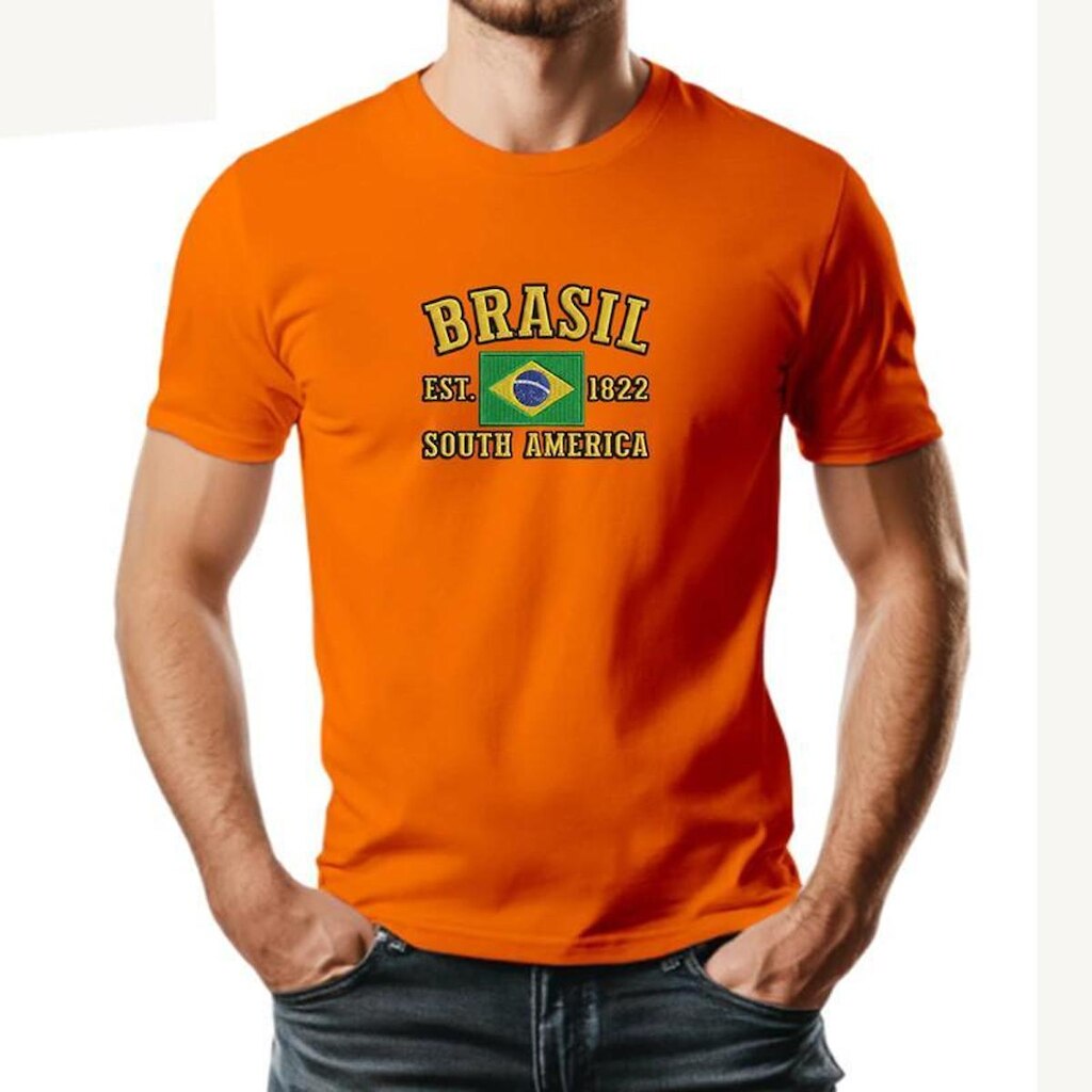 Camiseta Masculina BRASIL Exclusiva Algodão Premium