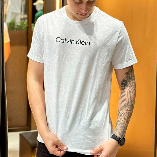 Klein Feminina CalÃ§a Calvin Klein Branca Moda Intima Feminino