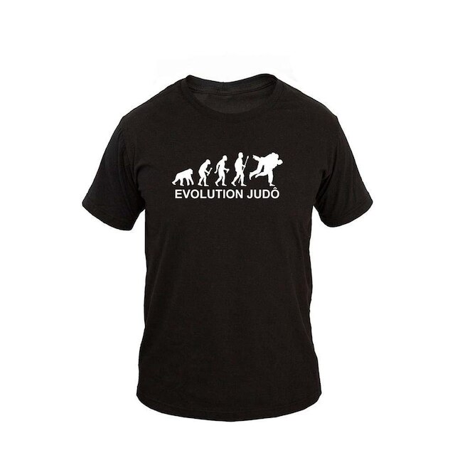 Camiseta Masculina Casual Algodão Manga Curta Evolution Judô